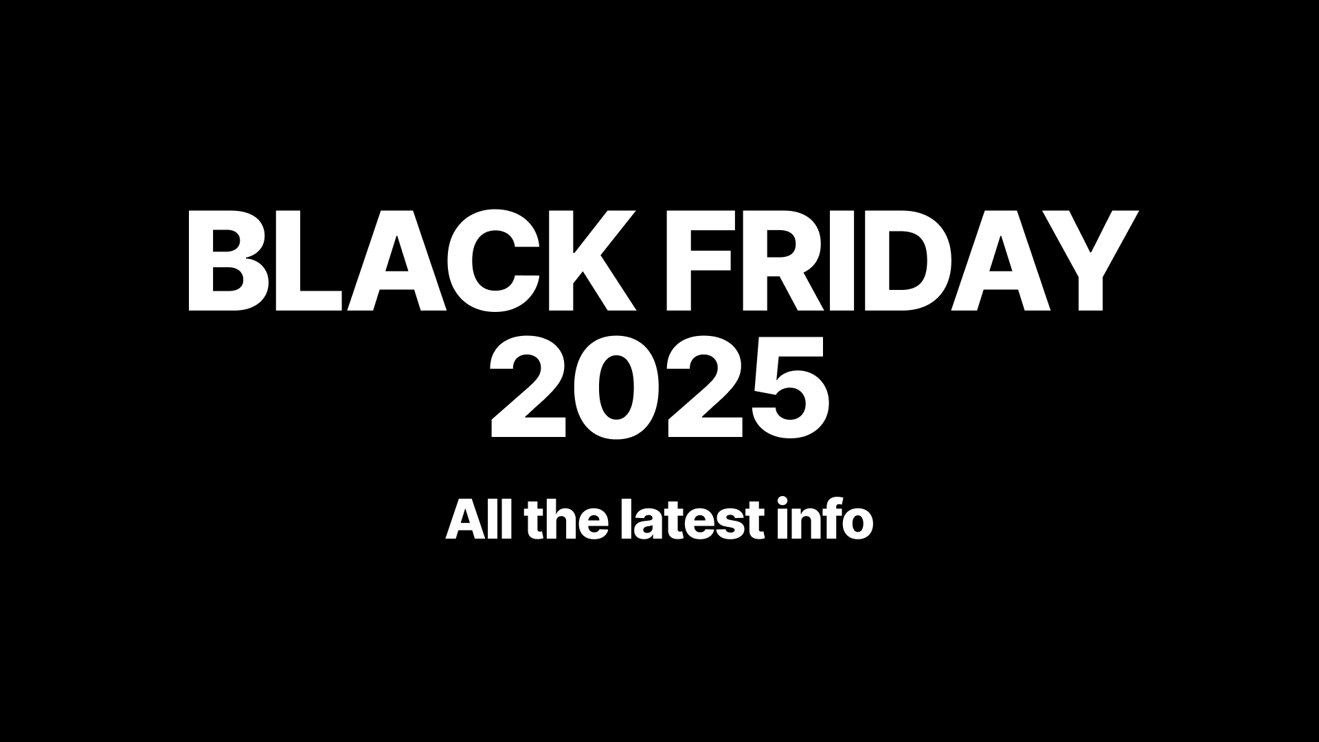 Black Friday 2025