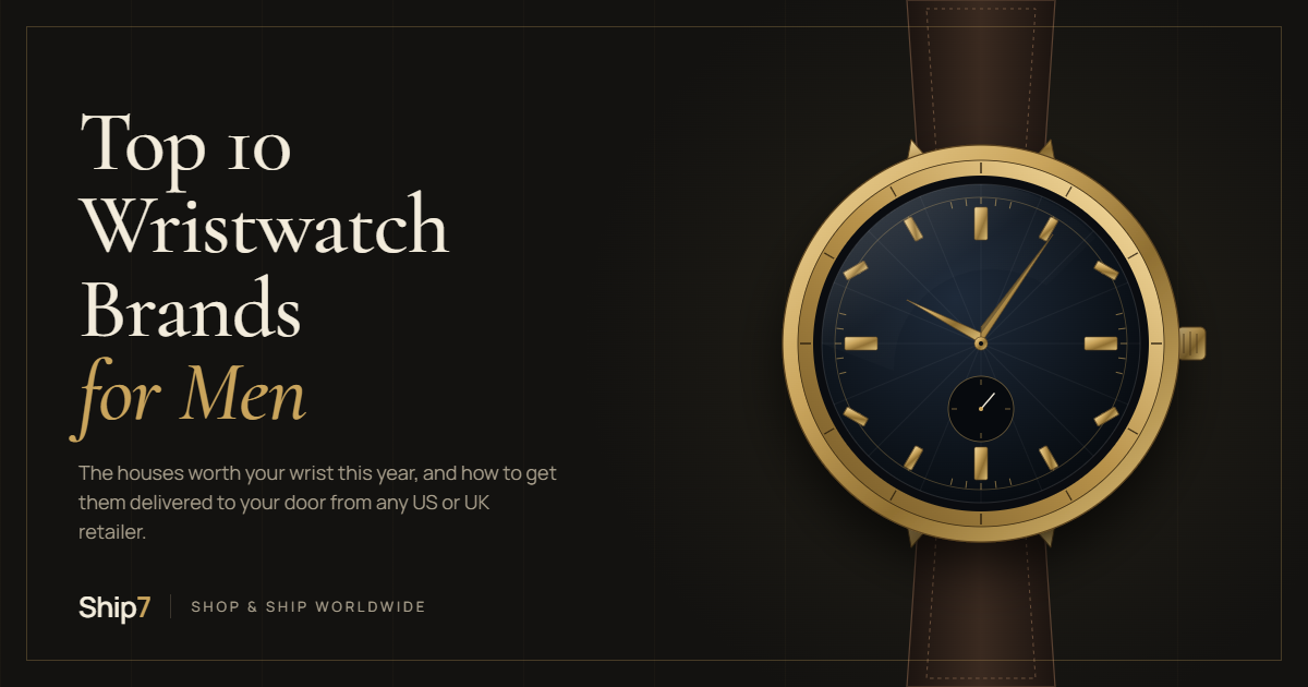 Top 10 Wristwatch Brands for Men in 2026 | Shop & Ship With Ship7