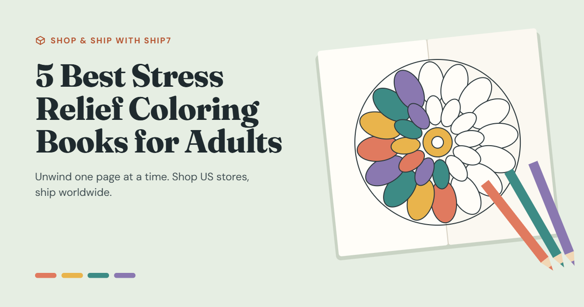 5 Best Stress Relief Coloring Books for Adults | Shop & Ship With Ship7