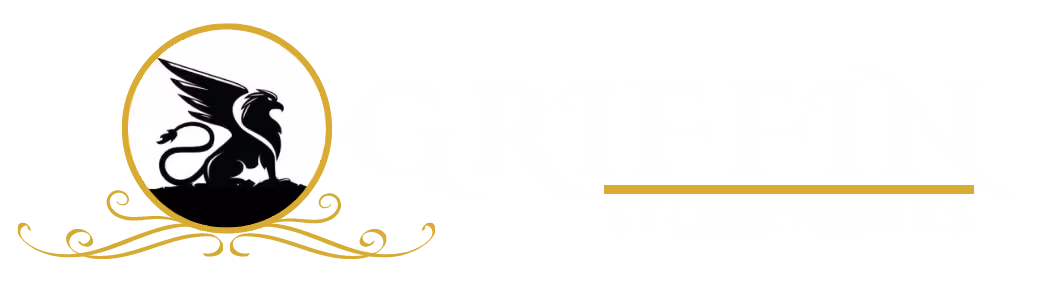 White Logo of Griffin Stoneworks