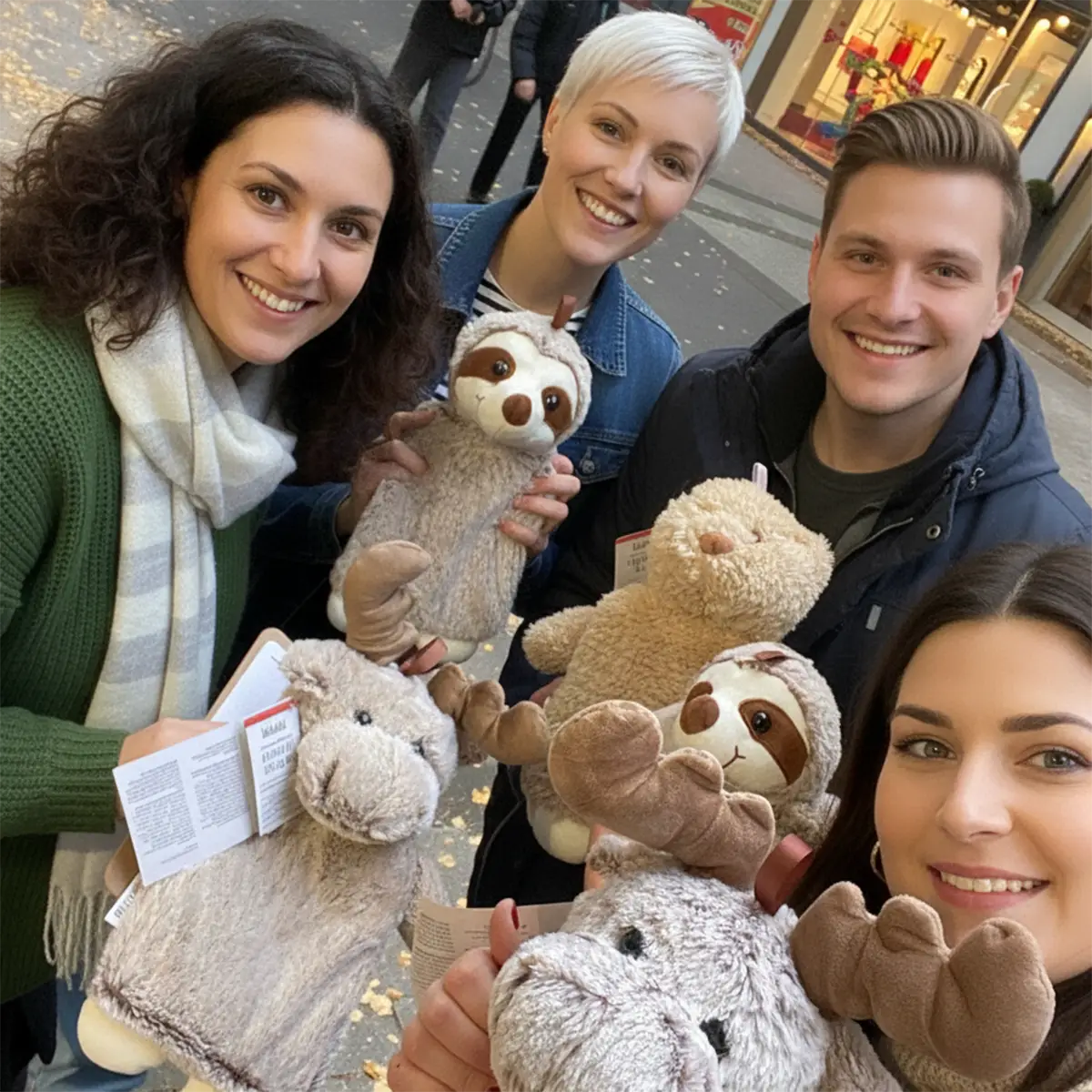 Colleagues exploring Cologne during their Urban Challenger team event