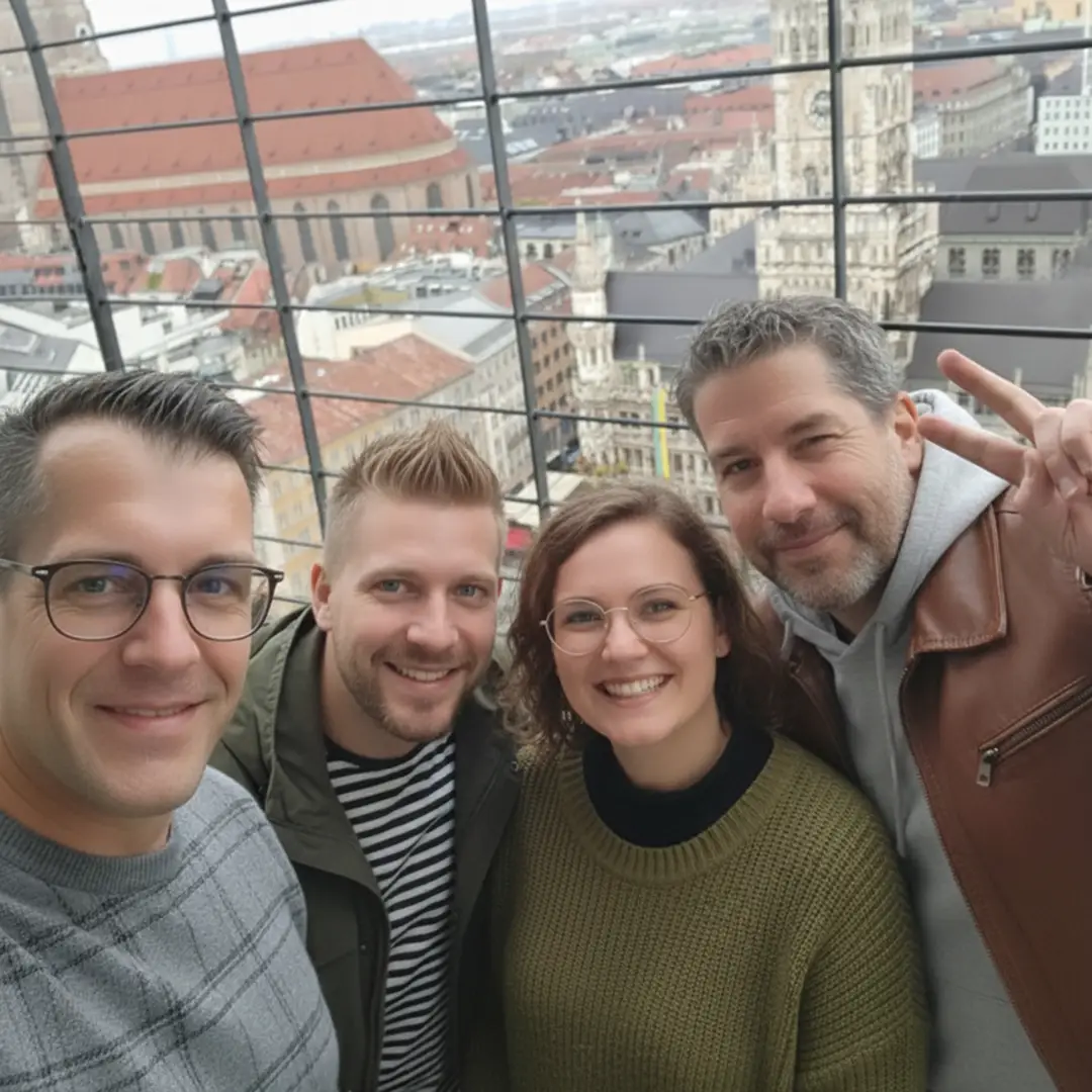 Team building activity during an Urban Challenger event in Munich