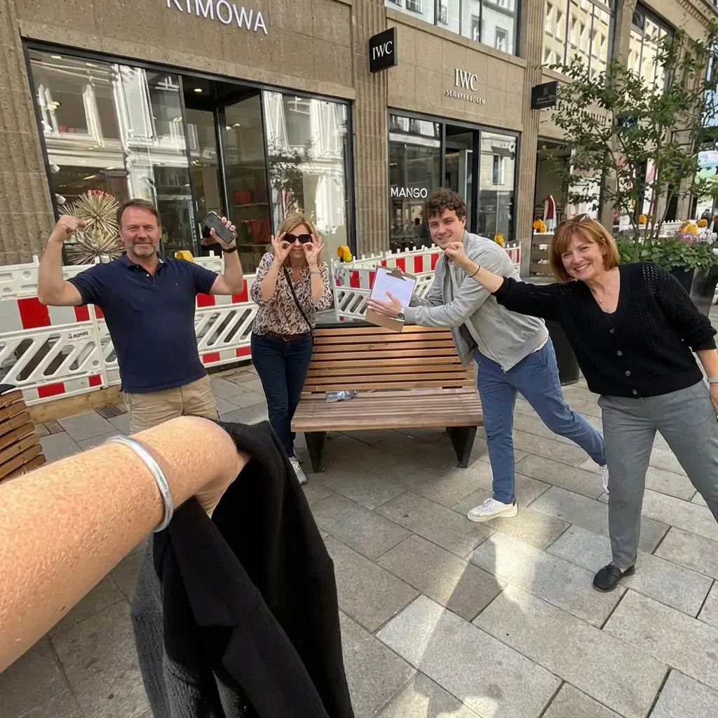 Team Funny Pigeons at the Urban Challenger City Scavenger Hunt in Hamburg – City Scavenger Hunt