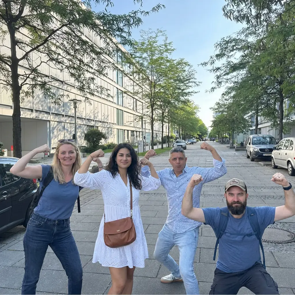 Team Schildkröte to the mood bei der Urban Challenger Stadtrallye in München – Betriebsausflug
