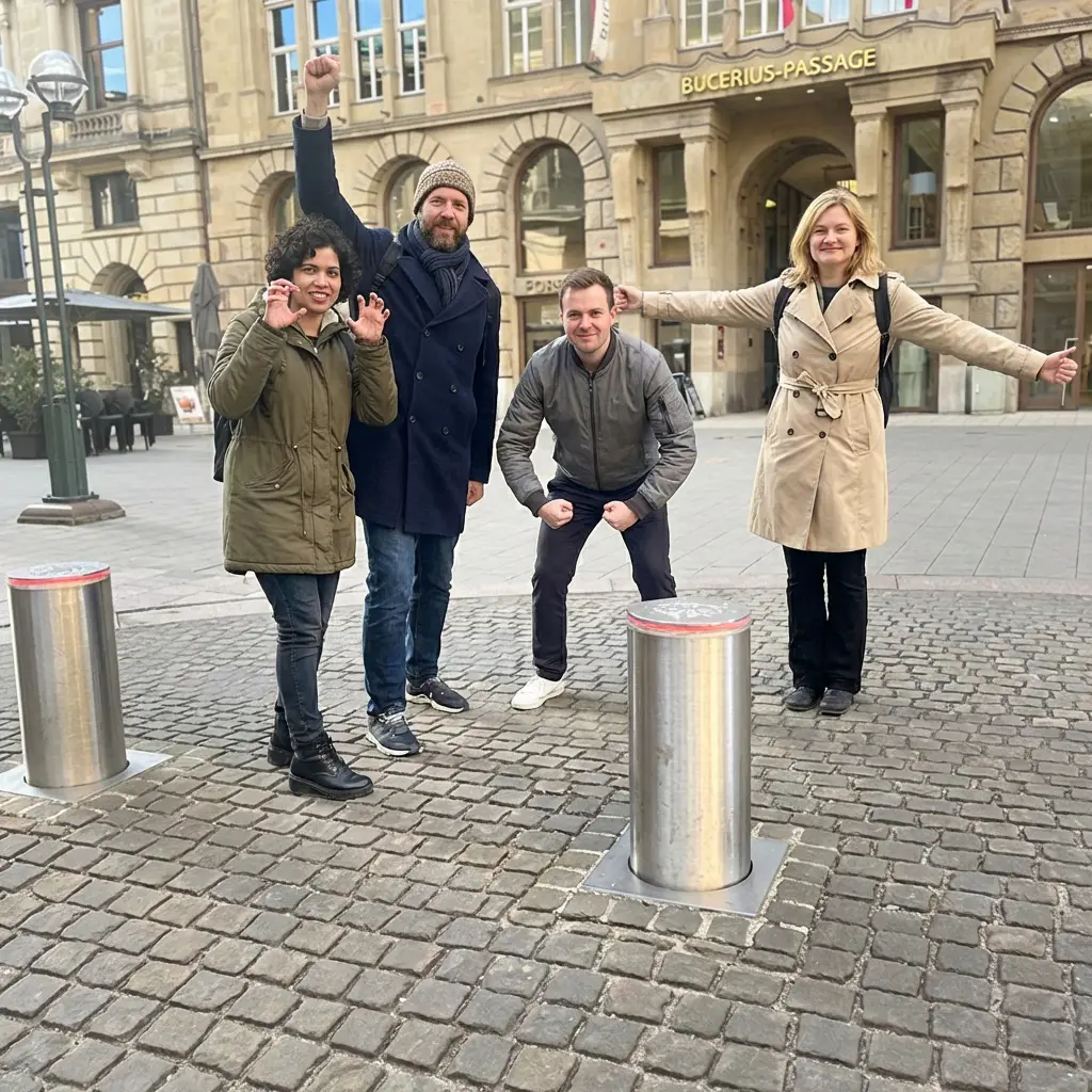 Team The Lions bei der Urban Challenger Stadtrallye in Köln – Betriebsausflug