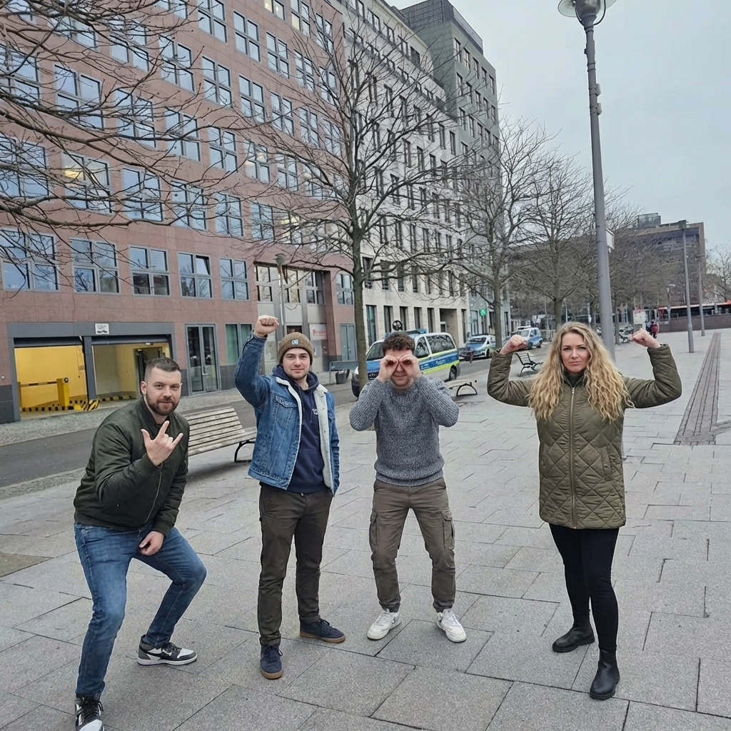 Team moment in Berlin-Mitte