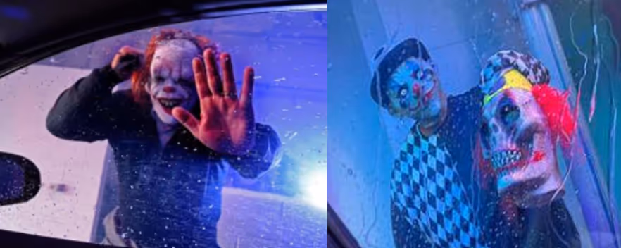 image of haunted clowns