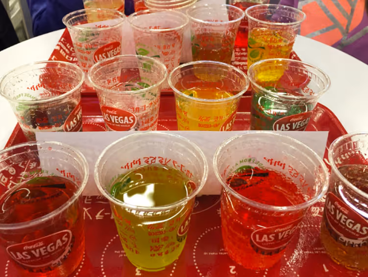 Coca Cola Around the World tasting flight