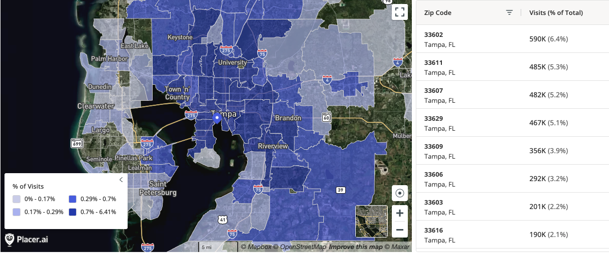 Geofencing can be applied to pre-defined geographical areas, such as cities, states, and zip codes