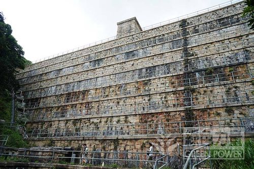 The unique staircase design of Tai Tam Upper Reservoir Dam
