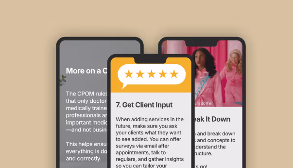 Moxie MBA course on phones