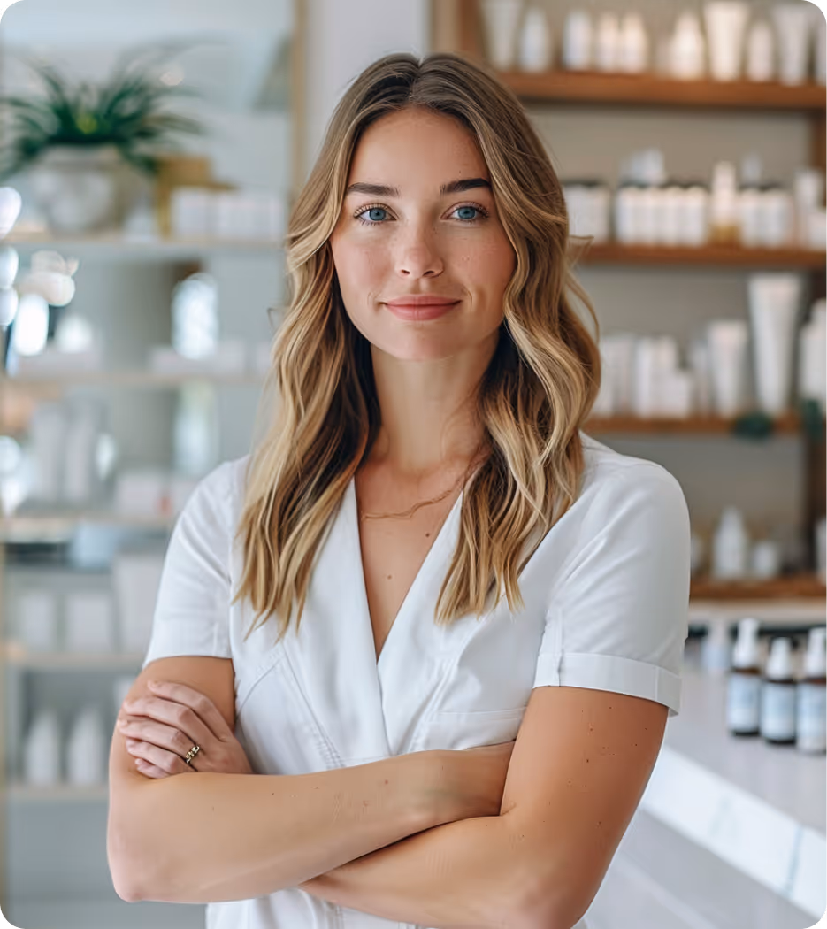 woman smiling