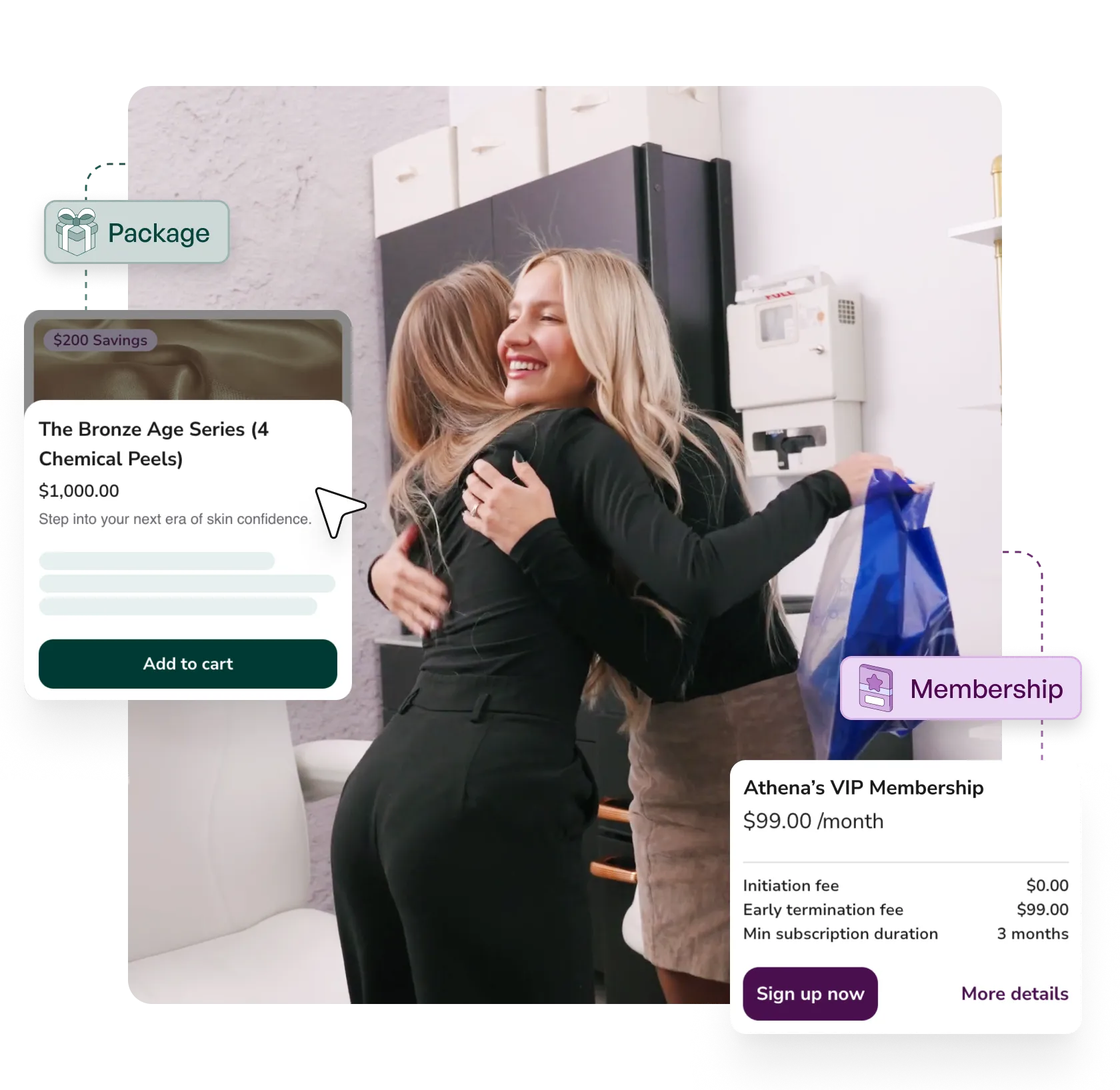 Memberships & Packages - Receiving a package of membership