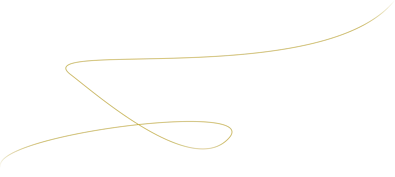 Thin, curved brown line with smooth loops on a transparent background.