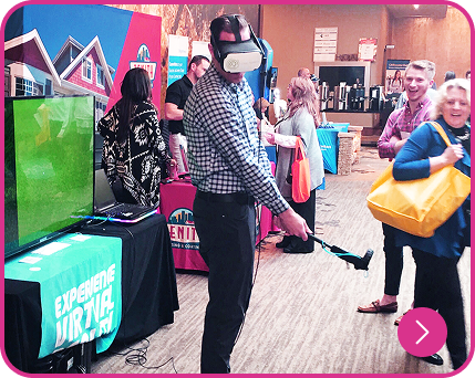 VR golf simulator rental