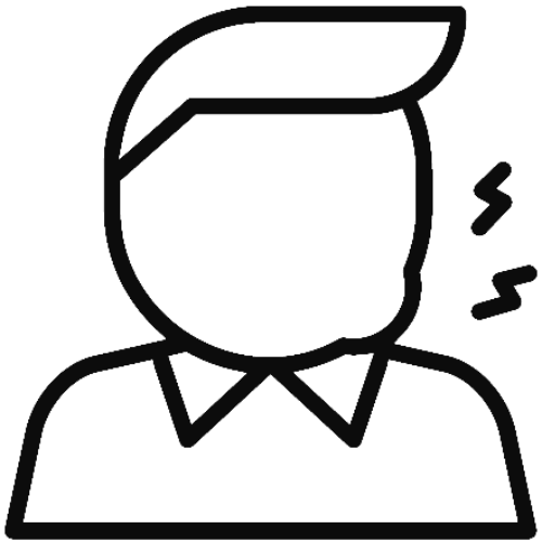 Icon of a male snoring
