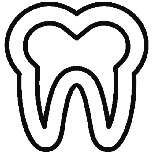 Tooth Icon with a shell around it