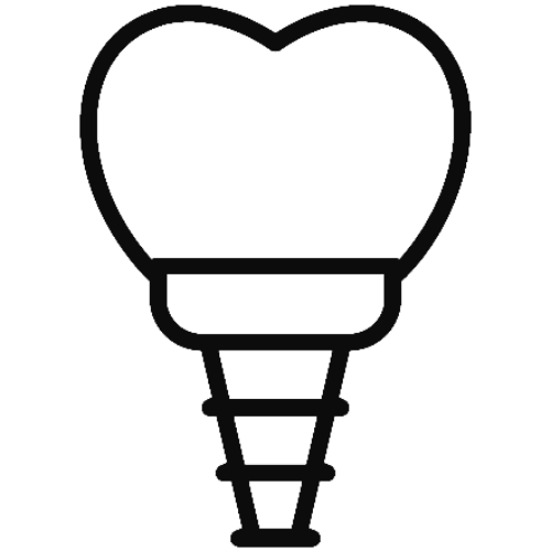 Tooth implant icon