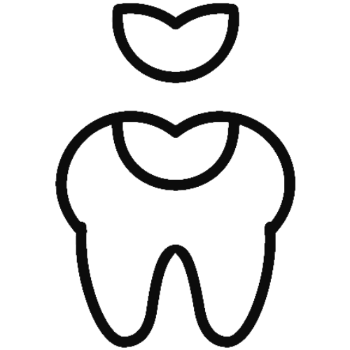 Icon of a sealant placed into a tooth