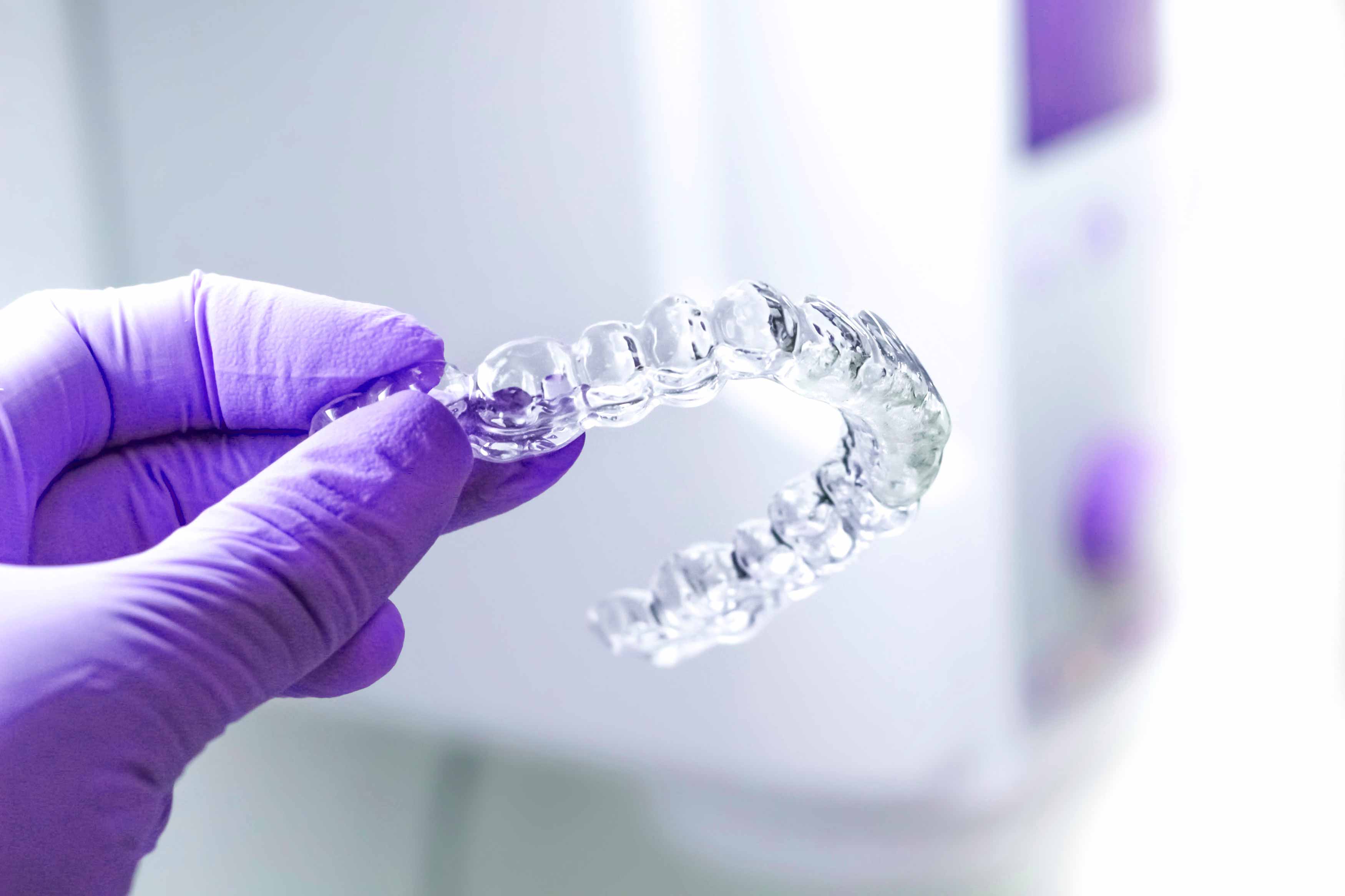 Photo of an essix retainer