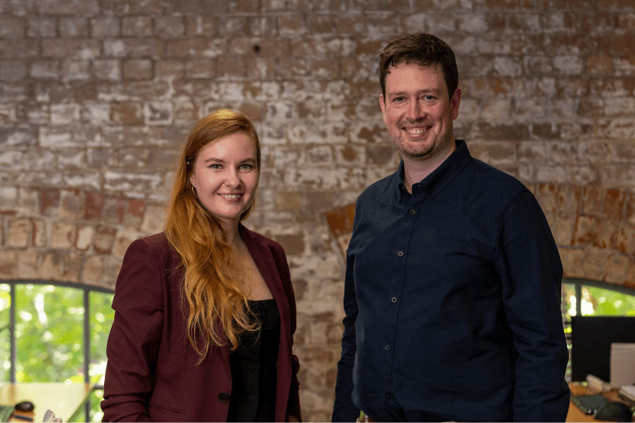 Founders Jekaterina Viktorova and Ben Wilkinson