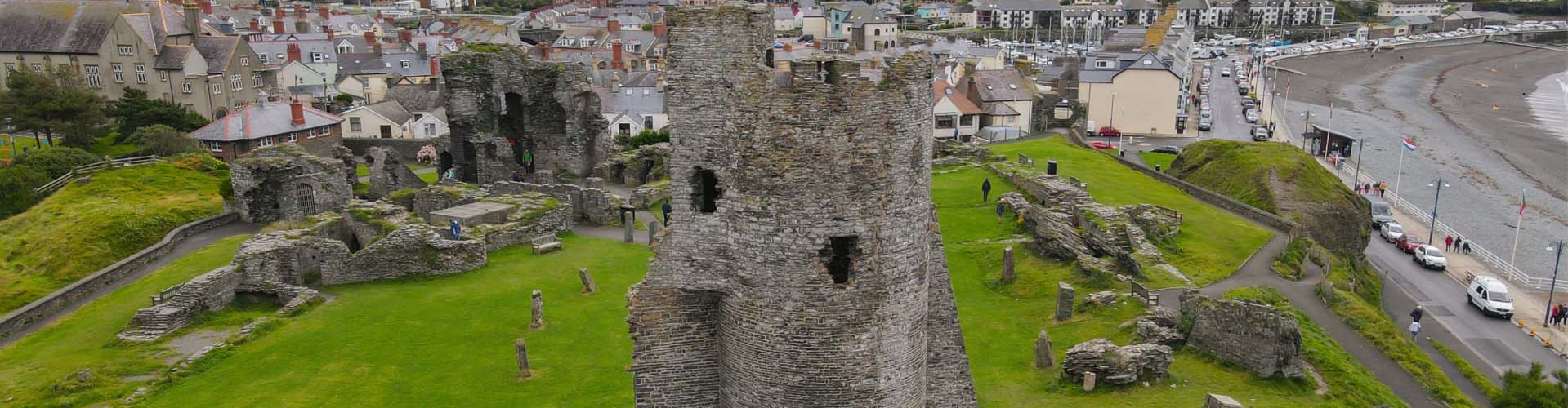 The ruins of Aberystwyth Castle
