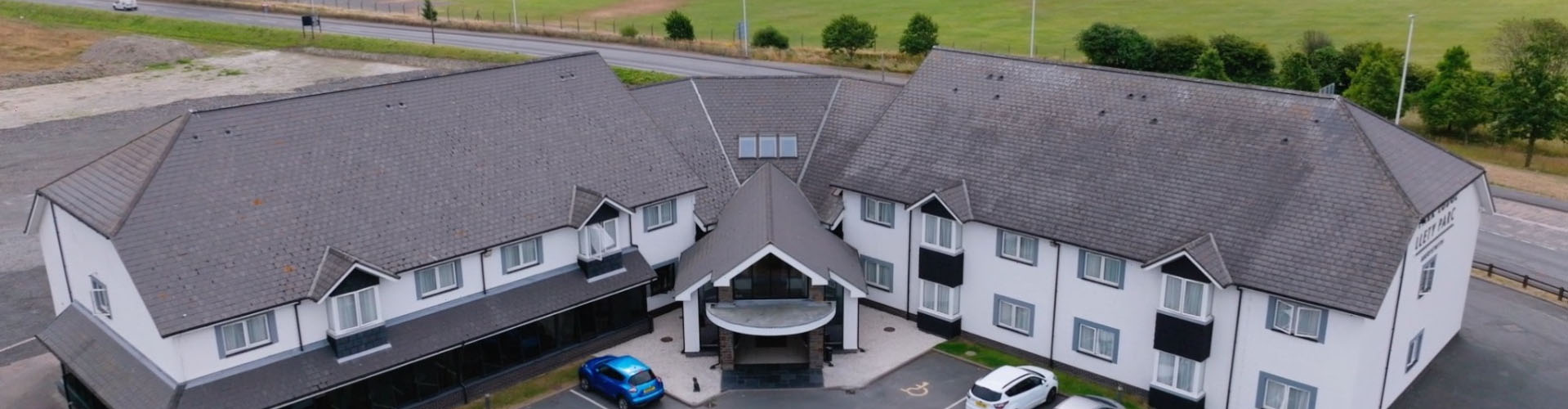 Aerial photo of Aberystwyth Park Lodge Hotel