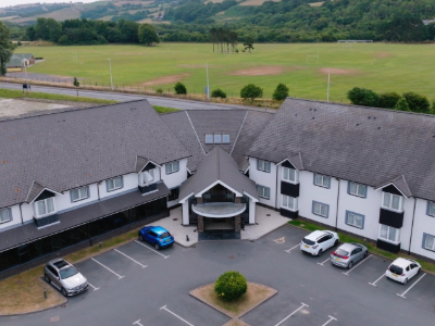 Aerial photo of Aberystwyth Park Lodge Hotel