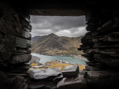 Mount Snowdon in wintery conditions