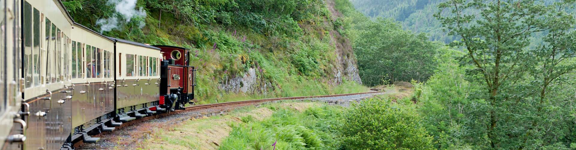 The Rheidol Railway in operation in Aberystwyth