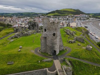The ruins of Aberystwyth Castle