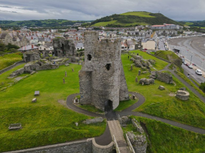 The ruins of Aberystwyth Castle