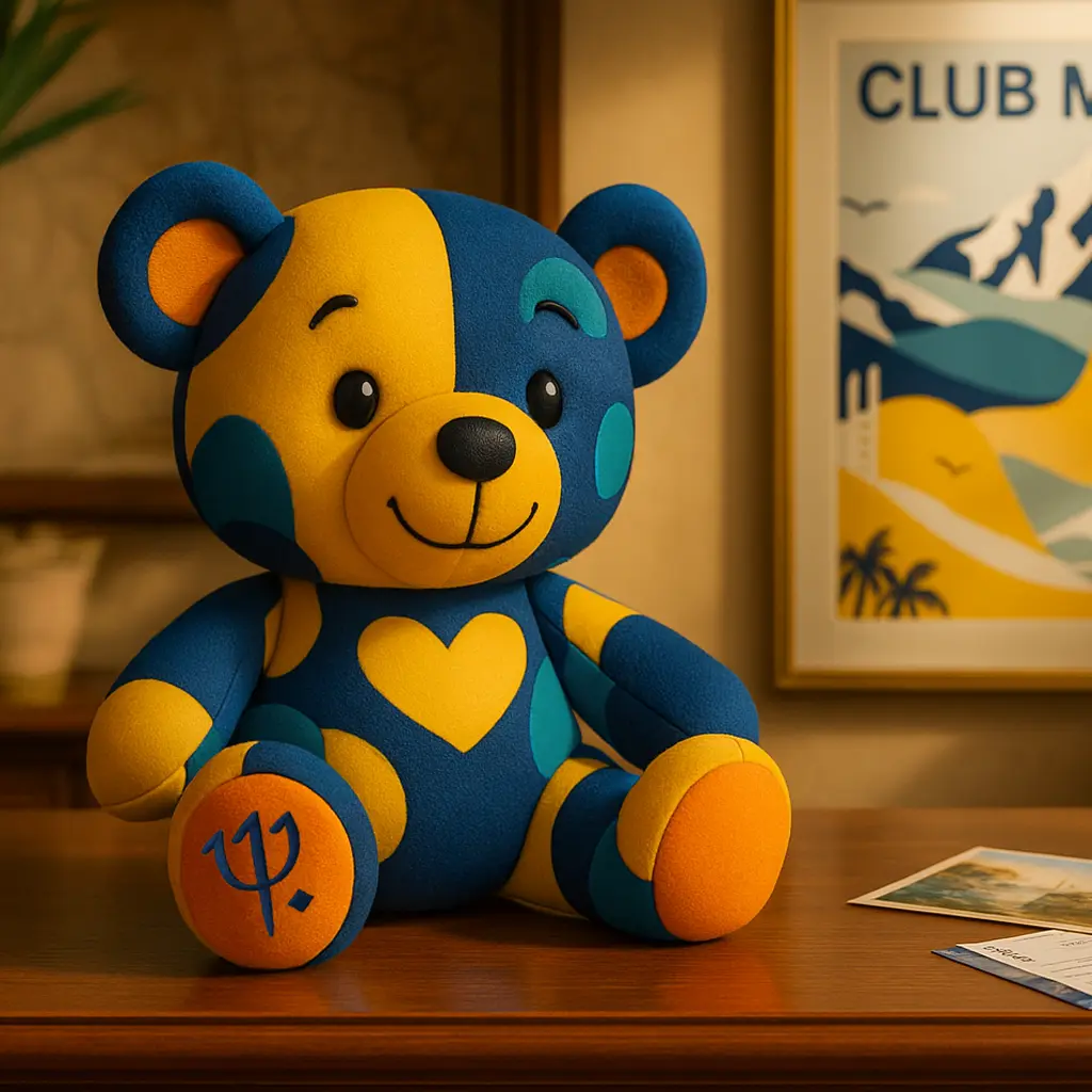 Peluche personnalisée ours Club Med - objet publicitaire B2B