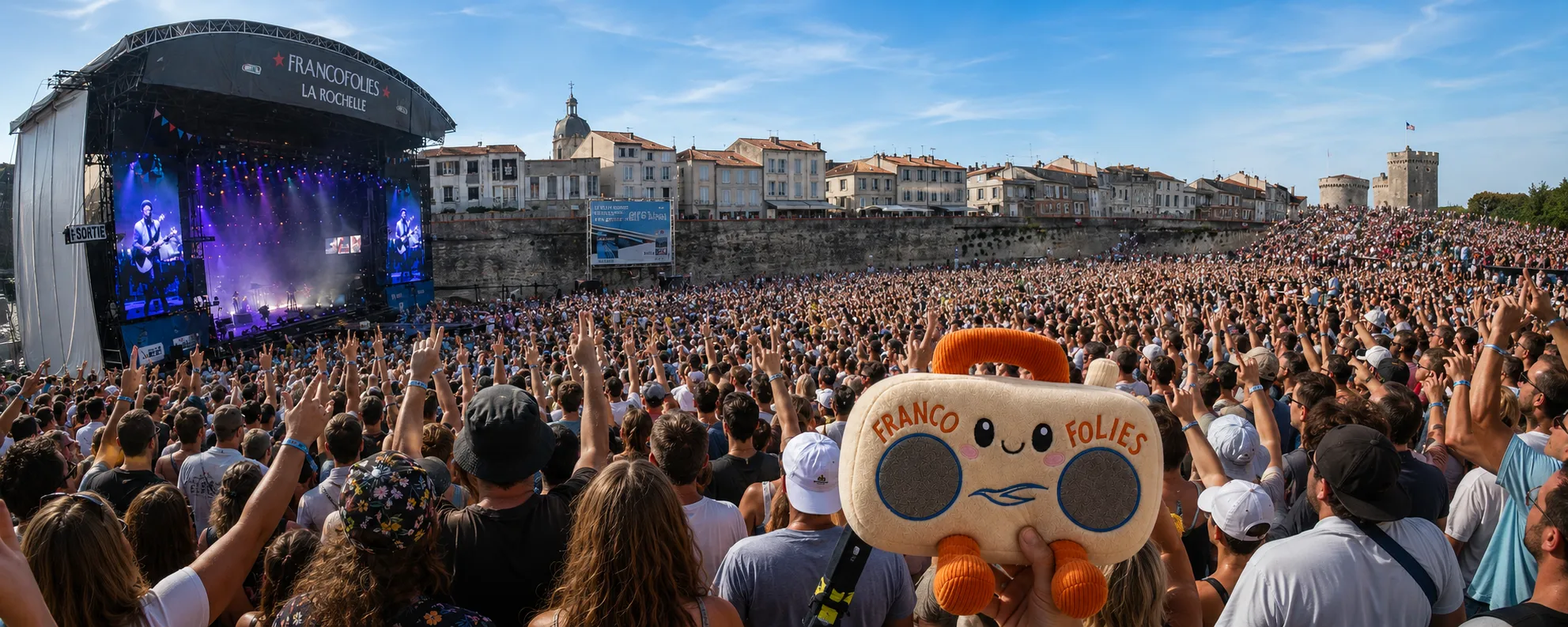 Peluche personnalisée festival merchandising fidélisation festivalier