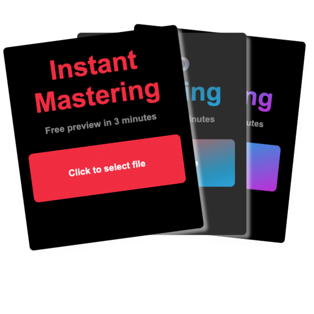 AI Mastering as a lead magnet for audio engineers. Multiple widgets showing full whitelabel
