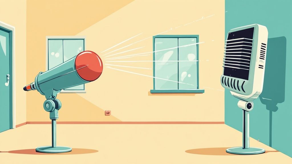 A digital reverb plugin interface on a computer screen, showing spatial effects.