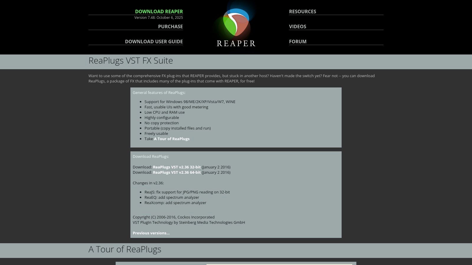 Cockos ReaPlugs VST Suite