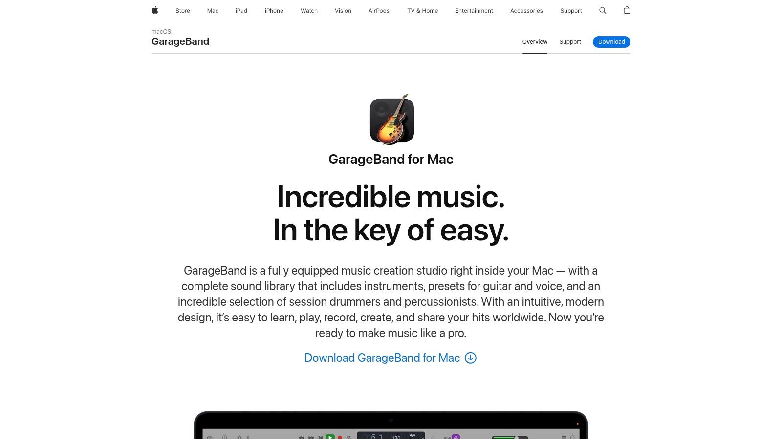 Apple – GarageBand (Mac/iOS)