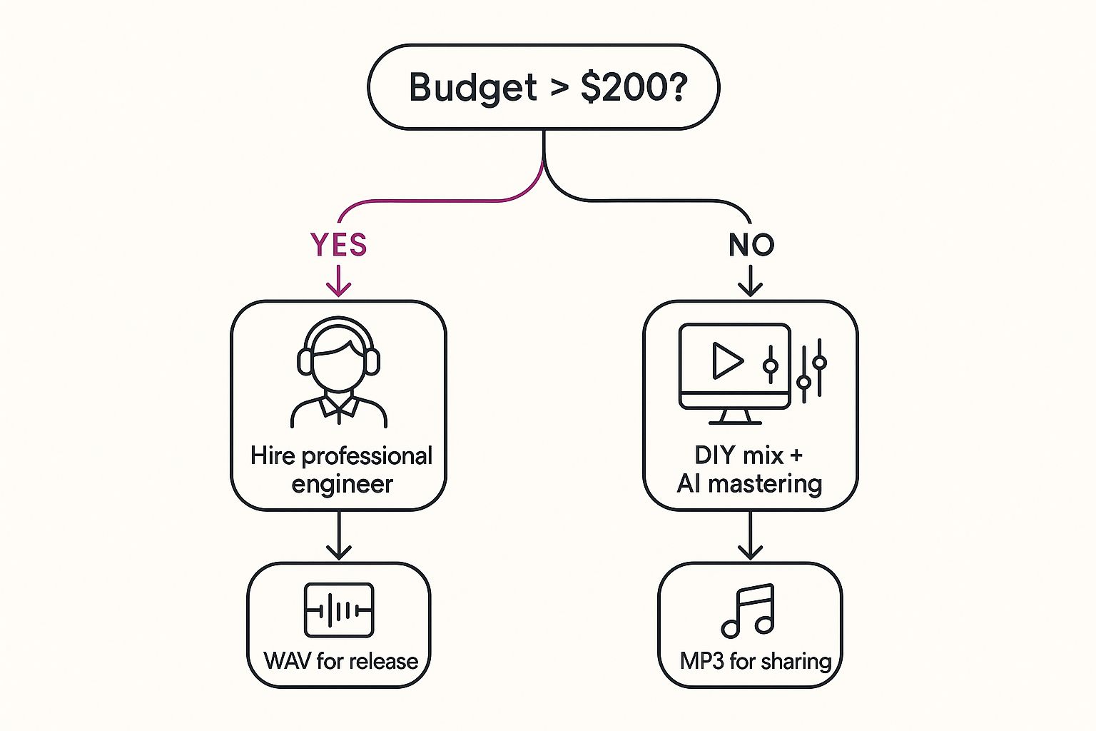 Infographic about how to release music independently