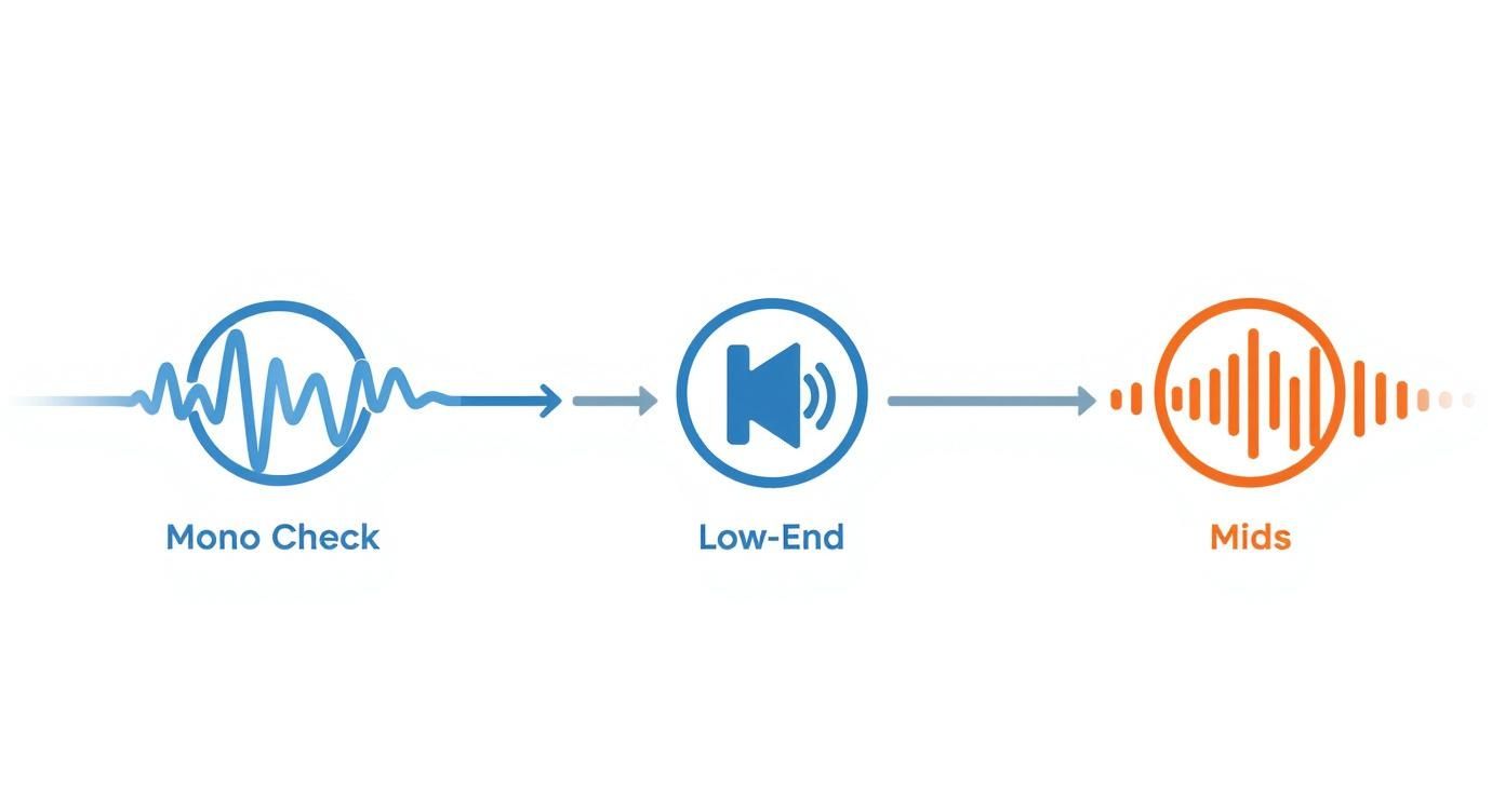 Infographic about mastering your song for the car