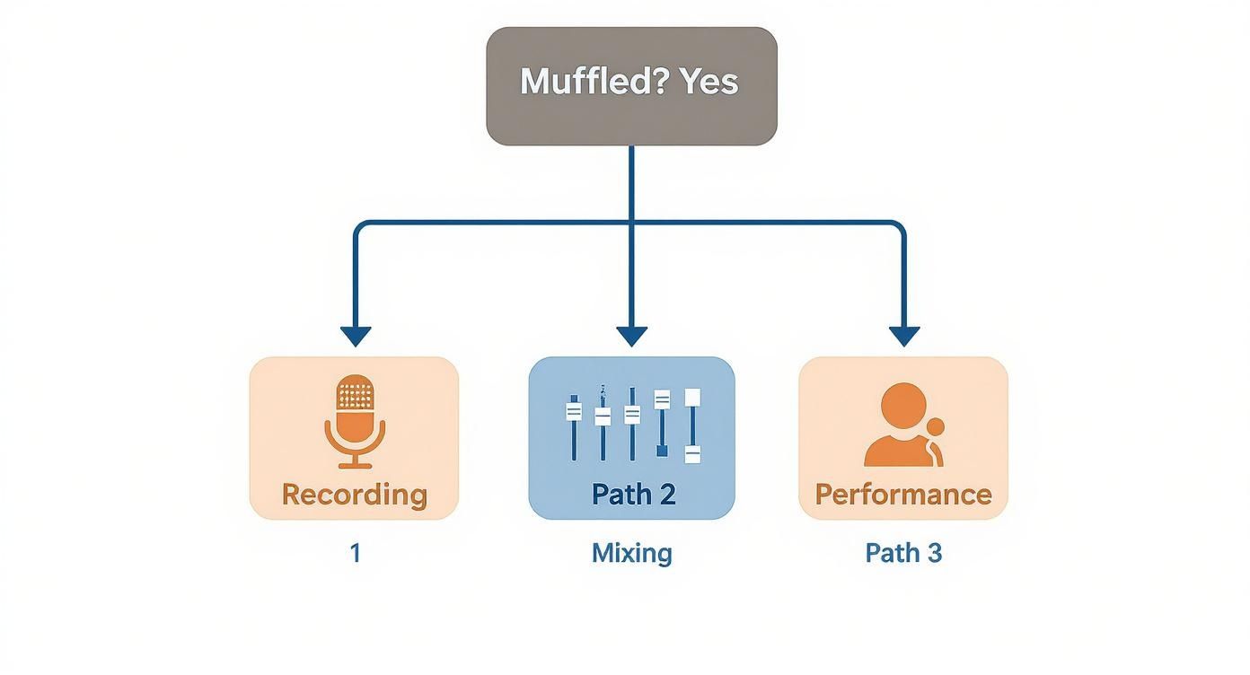 Infographic about why your vocals sound muffled