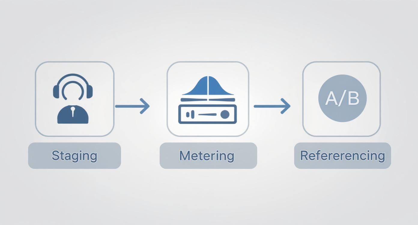 Infographic about audio mastering eq