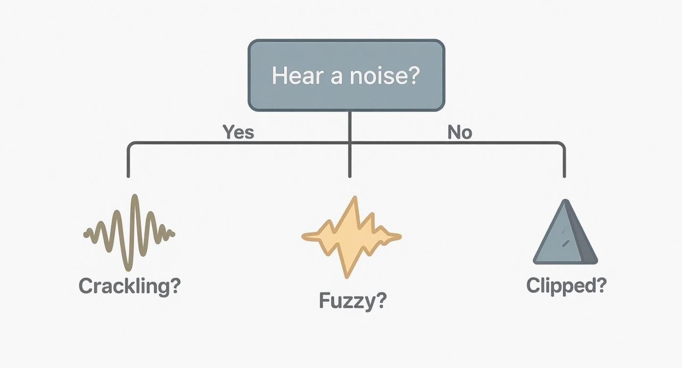 Infographic about sound is distorted