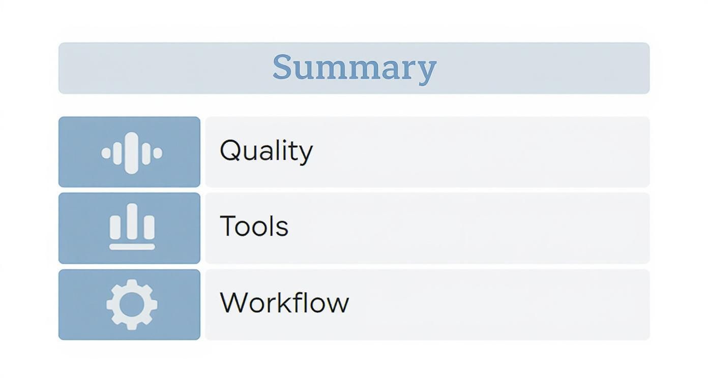 Infographic about best software for audio mastering