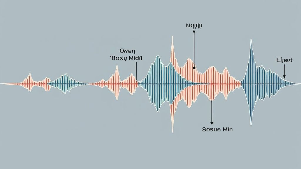 Equalizer plugin showing frequency curves on a screen
