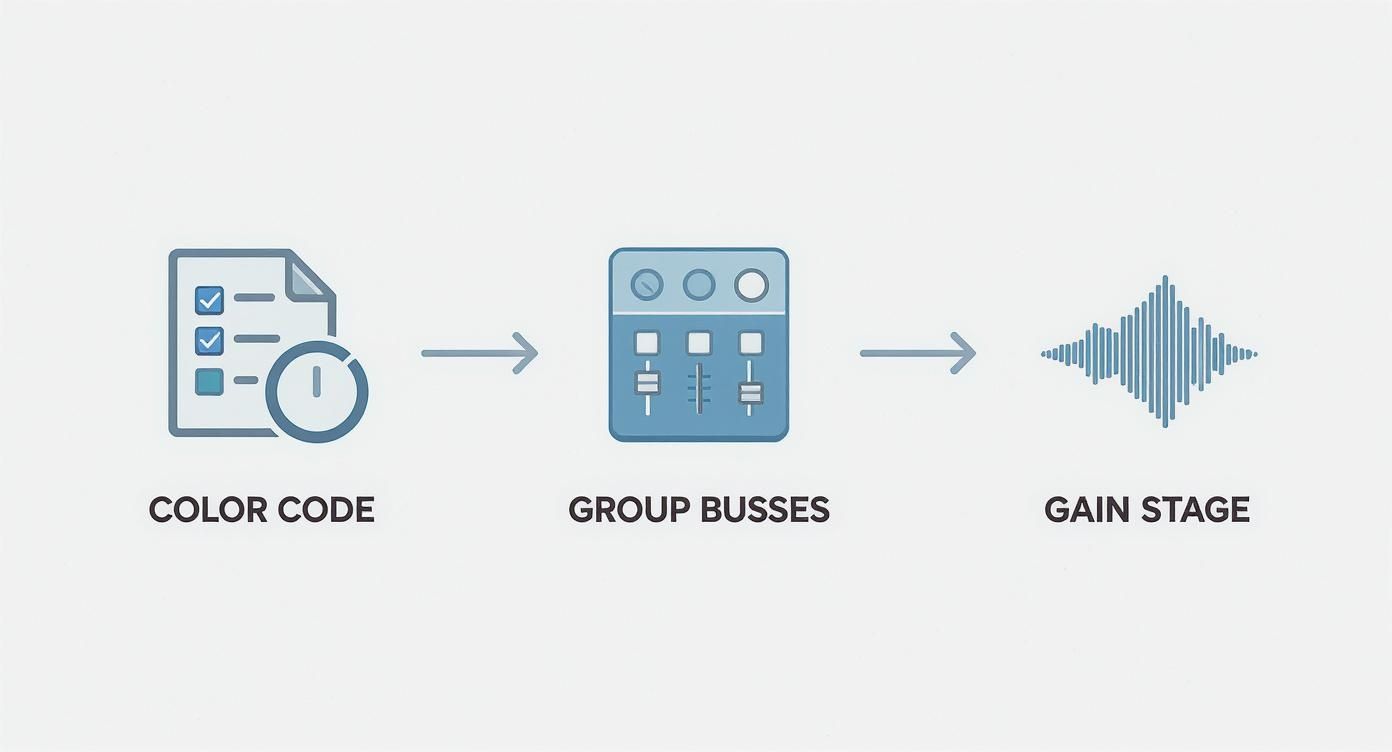 Infographic about how to mix songs together