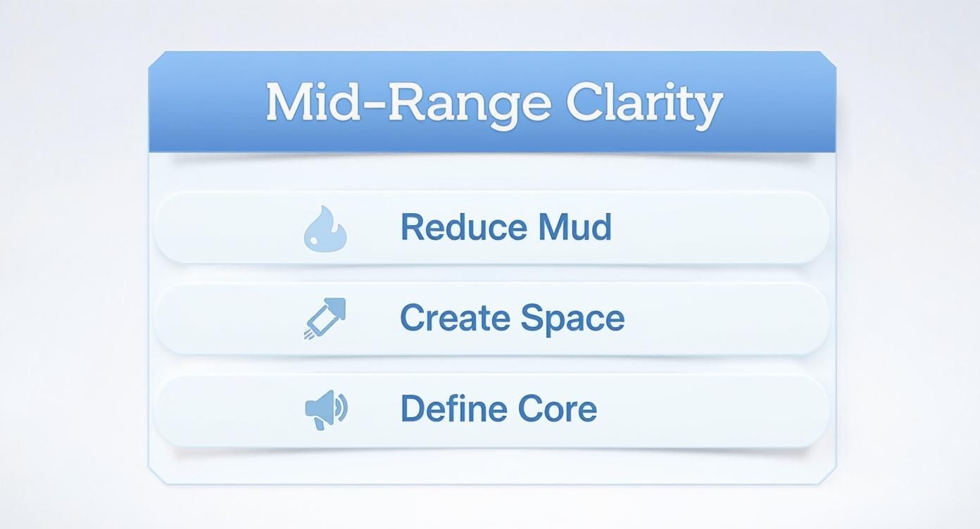 Infographic about eq for mastering