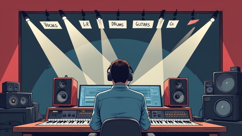 Screenshot from https://upload.wikimedia.org/wikipedia/commons/4/44/Mixer_in_Digital_Audio_Workstation.png