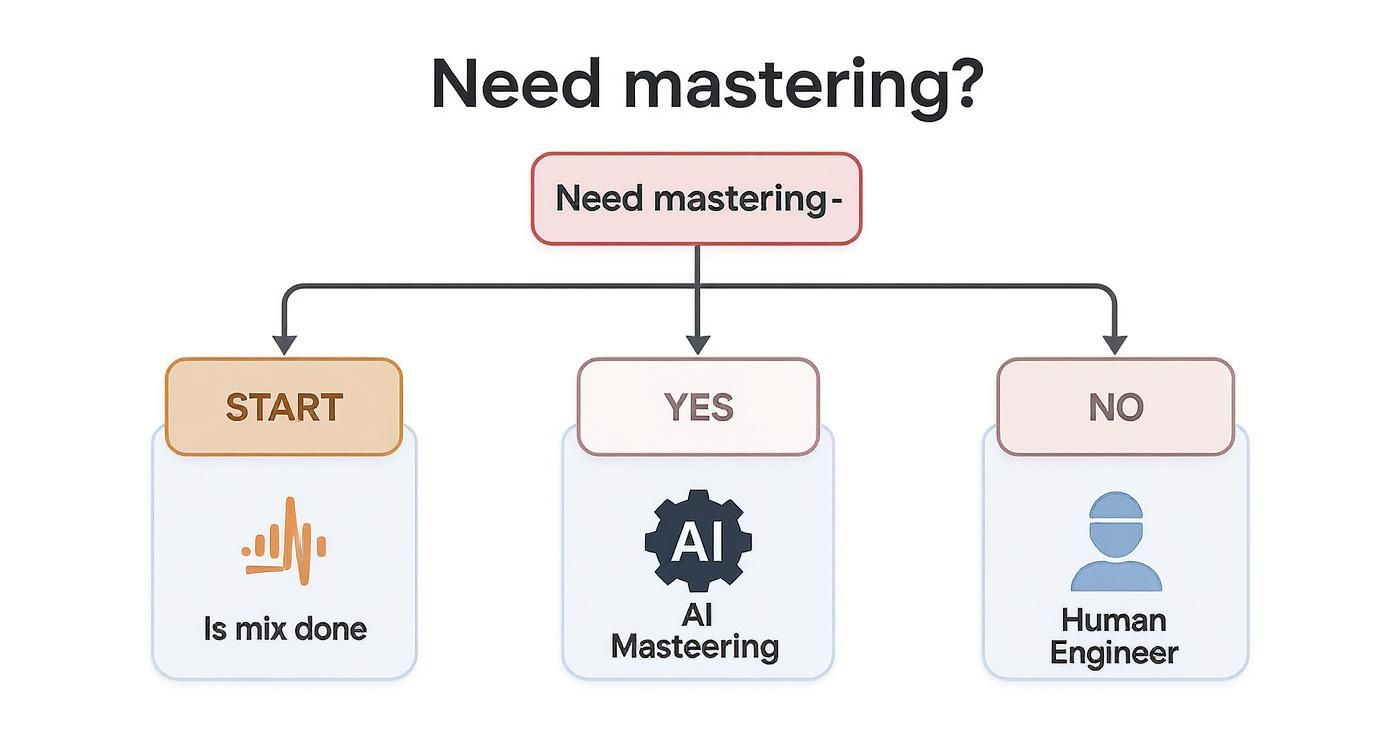Infographic about online mastering music