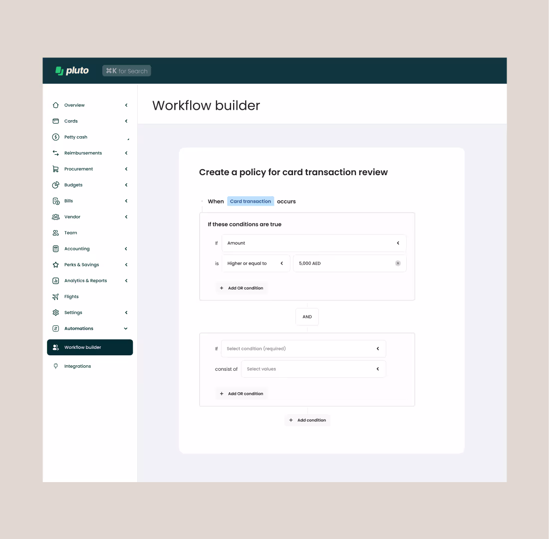 Powerful corporate cards